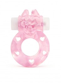 Розовое эрекционное виброкольцо в форме зайчика - 1137 - в Невинномысске купить с доставкой