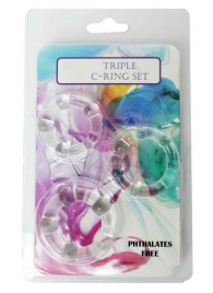 Набор из 3 эрекционных прозрачных колец - Boys of Toys - в Невинномысске купить с доставкой