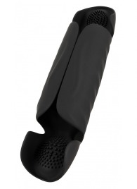 Черный вибромастурбатор с трехточечной стимуляцией Penis Trainer with 3 Point Stimulation - Orion - в Невинномысске купить с доставкой