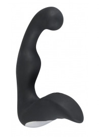 Черный перезаряжаемый стимулятор простаты с вибрацией - 14,6 см. - Orion - в Невинномысске купить с доставкой
