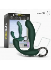 Зеленый вибромассажёр простаты Greeny - 12,8 см. - Intoyou - в Невинномысске купить с доставкой