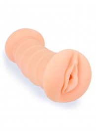 Телесный двусторонний мастурбатор с вибропулей и эрекционными кольцами в комплекте - Sexy Girl - в Невинномысске купить с доставкой