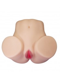 Телесный мастурбатор Julia с 2 любовными каналами - Baile - в Невинномысске купить с доставкой