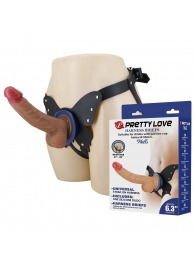 Поясной страпон Wells: трусики в форме бабочки и фаллоимитатор-насадка - Baile - купить с доставкой в Невинномысске