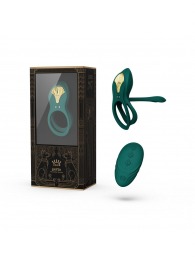 Зеленое эрекционное виброкольцо Bayek с пультом ДУ - Zalo - в Невинномысске купить с доставкой