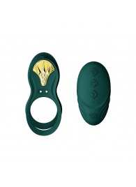 Зеленое эрекционное виброкольцо Bayek с пультом ДУ - Zalo - в Невинномысске купить с доставкой
