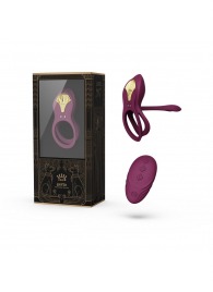 Фиолетовое эрекционное виброкольцо Bayek с пультом ДУ - Zalo - в Невинномысске купить с доставкой