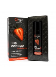 Жидкий вибратор Orgie High Voltage Strawberry - 15 мл. - ORGIE - купить с доставкой в Невинномысске