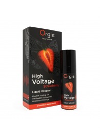 Жидкий вибратор Orgie High Voltage Strawberry - 15 мл. - ORGIE - купить с доставкой в Невинномысске