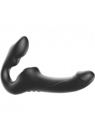 Черный безремневой страпон с 3 моторами - Ibiza - купить с доставкой в Невинномысске