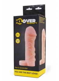 Фаллическая удлиняющая насадка с кольцом для фиксации - 16 см. - ToyFa - в Невинномысске купить с доставкой