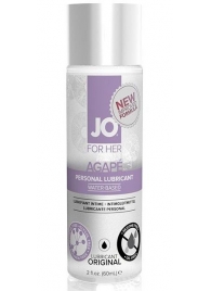 Лубрикант на водной основе для женщин JO AGAPE LUBRICANT ORIGINAL - 60 мл. - System JO - купить с доставкой в Невинномысске