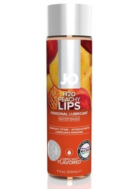 Лубрикант на водной основе с ароматом персика JO Flavored Peachy Lips - 120 мл. - System JO - купить с доставкой в Невинномысске