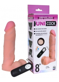 Фаллическая насадка Харнесс UNICOCK 8  с вибрацией - 20 см. - LOVETOY (А-Полимер) - купить с доставкой в Невинномысске