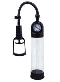 Чёрная вакуумная помпа A-toys с манометром и прозрачной колбой - A-toys - в Невинномысске купить с доставкой