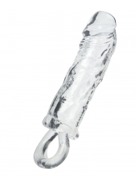 Прозрачная насадка с петлёй для фиксации - 14 см. - ToyFa - в Невинномысске купить с доставкой