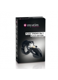 Пояс верности с электростимуляцией Mystim Pubic Enemy No1 Black Edition - MyStim - купить с доставкой в Невинномысске