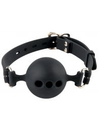 Силиконовый кляп-шар с отверстиями для дыхания Silicone Breathable Ball Gag Small - Pipedream - купить с доставкой в Невинномысске