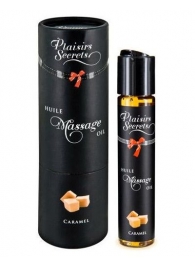 Массажное масло с ароматом карамели Huile de Massage Gourmande Caramel - 59 мл. - Plaisir Secret - купить с доставкой в Невинномысске