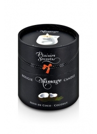 Массажная свеча с ароматом кокоса Bougie de Massage Gourmande Coco - 80 мл. - Plaisir Secret - купить с доставкой в Невинномысске