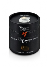 Массажная свеча с ароматом шоколада Bougie de Massage Gourmande Chocolat - 80 мл. - Plaisir Secret - купить с доставкой в Невинномысске