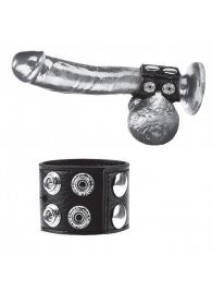 Ремень на член и мошонку 1.5  Cock Ring With Ball Strap - BlueLine - купить с доставкой в Невинномысске