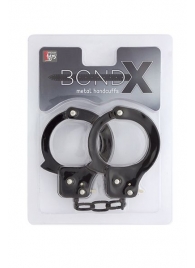 Чёрные наручники из листового металла BONDX METAL CUFFS BLACK - Dream Toys - купить с доставкой в Невинномысске