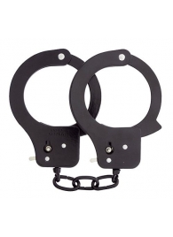 Чёрные наручники из листового металла BONDX METAL CUFFS BLACK - Dream Toys - купить с доставкой в Невинномысске