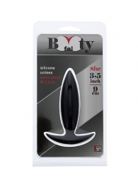 Чёрная мини-пробка для анальной стимуляции BOOTYFUL ANAL PLUG XTRA SMALL BLACK - 9 см. - Dream Toys