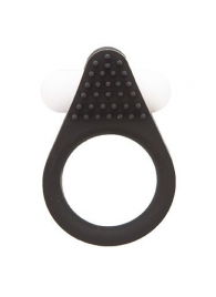 Чёрное эрекционное кольцо LIT-UP SILICONE STIMU RING 1 BLACK - Dream Toys - в Невинномысске купить с доставкой