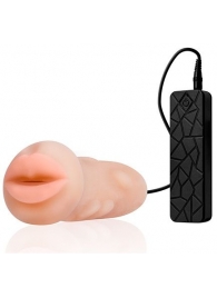 Мастурбатор-ротик с вибрацией REALSTUFF VIBRATING MASTURBATOR MOUTH - Dream Toys - в Невинномысске купить с доставкой