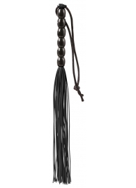 Чёрная мини-плеть из резины Rubber Mini Whip - 22 см. - Blush Novelties - купить с доставкой в Невинномысске