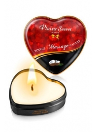 Массажная свеча с ароматом кокоса Bougie Massage Candle - 35 мл. - Plaisir Secret - купить с доставкой в Невинномысске