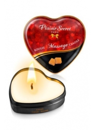 Массажная свеча с ароматом карамели Bougie Massage Candle - 35 мл. - Plaisir Secret - купить с доставкой в Невинномысске