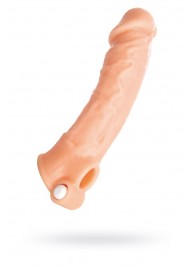 Удлиняющая насадка на пенис с вибрацией - 18,5 см. - ToyFa - в Невинномысске купить с доставкой