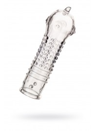 Прозрачная закрытая насадка на пенис TOYFA A-Toys - 14,7 см. - A-toys - в Невинномысске купить с доставкой