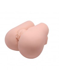 Реалистичный мастурбатор с вибрацией и двумя тоннелями - вагиной и анусом - Baile - в Невинномысске купить с доставкой