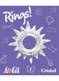 Прозрачное эрекционное кольцо Rings Cristal - Lola Games - в Невинномысске купить с доставкой