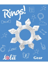 Прозрачное эрекционное кольцо Rings Gear - Lola Games - в Невинномысске купить с доставкой