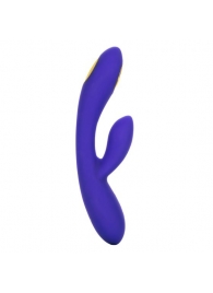 Фиолетовый вибратор с функцией электростимуляции Intimate E-Stimulator Dual Wand - 21,5 см. - California Exotic Novelties - купить с доставкой в Невинномысске