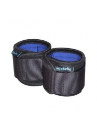 Неопреновые черно-синие наручники - Sitabella - купить с доставкой в Невинномысске