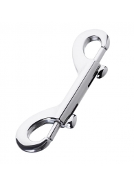 Серебристый двухсторонний карабин TOYFA Metal - ToyFa - купить с доставкой в Невинномысске