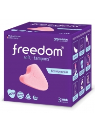 Женские гигиенические тампоны без веревочки FREEDOM normal - 3 шт. - Freedom - купить с доставкой в Невинномысске