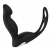 Черный вибромассажер простаты P-PLEASER W ERECTION ENHANCE - Dream Toys - в Невинномысске купить с доставкой