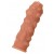 Телесная реалистичная насадка KOKOS Extreme Sleeve 11 с дополнительной стимуляцией - 12,7 см. - KOKOS - в Невинномысске купить с доставкой