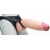 Телесный реалистичный фаллоимитатор на черных трусиках Real Big Strap-On - 34,5 см. - LOVETOY (А-Полимер) - купить с доставкой в Невинномысске