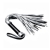 Серебристая плетка Struggle My Flogger с черной ручкой - 45 см. - Lovetoy - купить с доставкой в Невинномысске