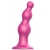 Розовая насадка Strap-On-Me Dildo Plug Beads size L - Strap-on-me - купить с доставкой в Невинномысске