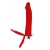 Красная насадка на пенис для двойного проникновения - 19 см. - ToyFa - купить с доставкой в Невинномысске
