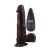 Коричневый вибратор-реалистик 7.8 Stud Realistic Dildo - 20 см. - CNT